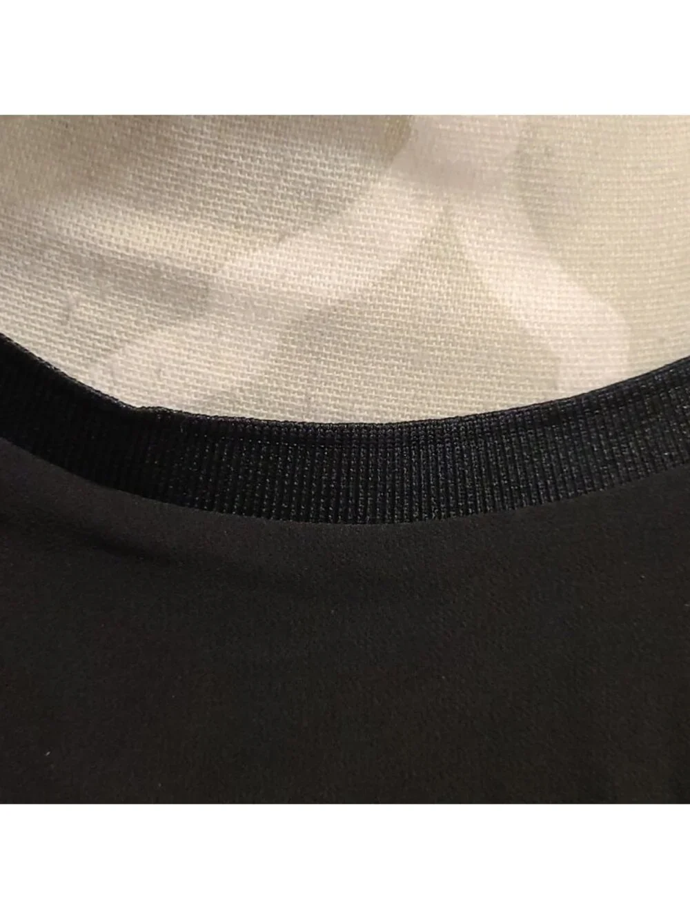 Zara double layer top with knot in front black